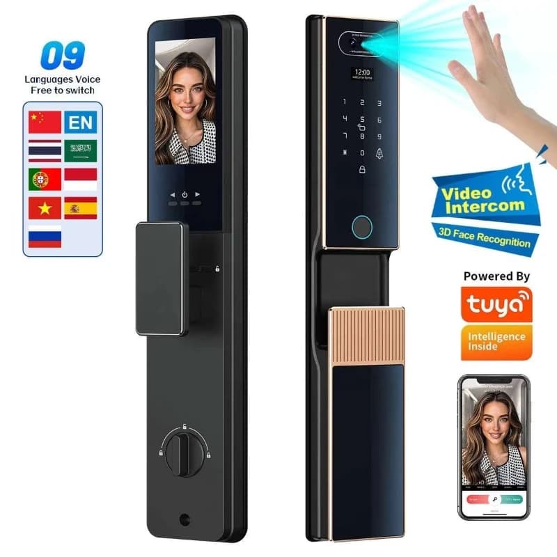 3D Face Smart Door Lock Tuya Wifi Camera Smart Lock Digital lock Serrure Intelligente Cerradura Inteligente for Home