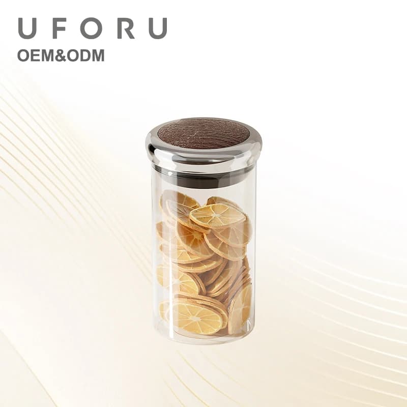 UFORU Contenitore Ermetico Trasparente per Alimenti, Barattolo per Cereali a Bocca Larga, Organizzatore Multiuso di Grado Alimentare