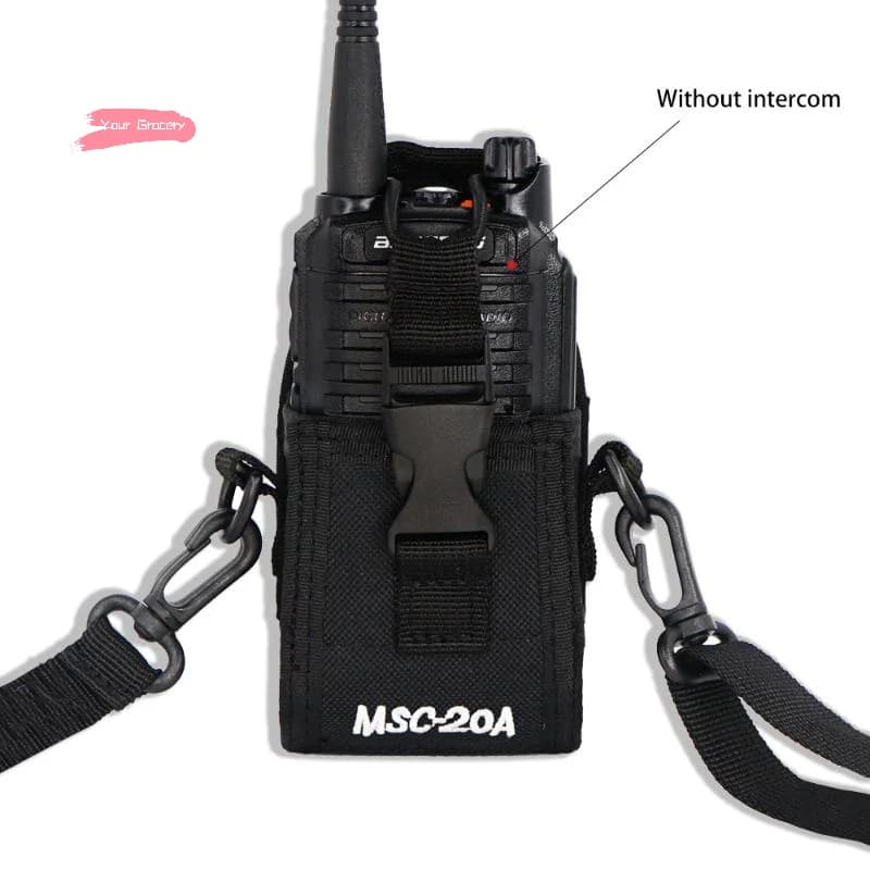 Borsa in nylon Y-1Pcs MSC-20A per walkie-talkie Kenwood BaoFeng UV-5R BF-888S UV-82, custodia a tasca per radio