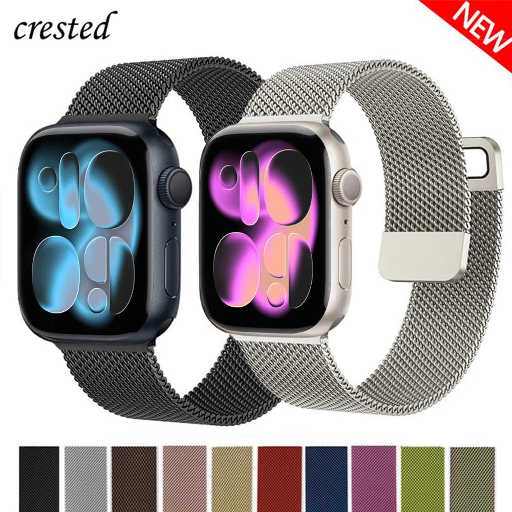 Anello milanese per cinturino Apple Watch 44mm 40mm 45mm 41mm 42mm 49mm 45mm cinturino iWatch serie 11 10 9 8 7 se3 Ultra3 cinturino