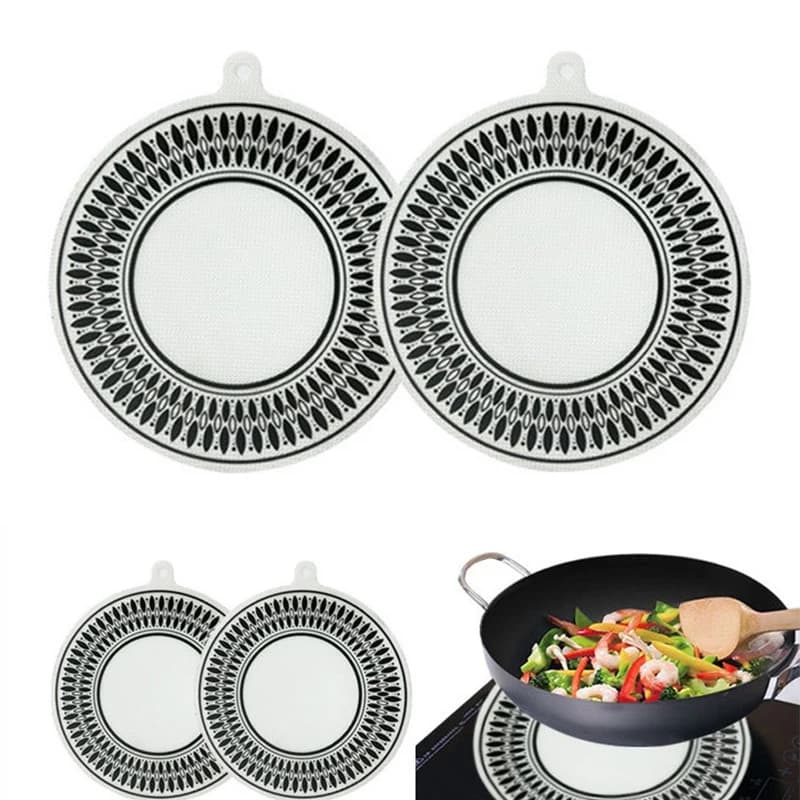 1Pc Silicone Induction Baking Floor Mat Anti-scratch protection Multi-functional stove mat Air Frying Mat for Kitchen
