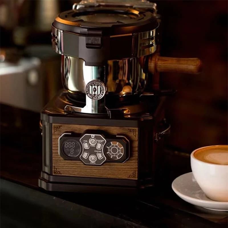Tostacaffè da 150g, Tostacaffè Compatto, Pannello di Controllo Intelligente, Vassoio di Raffreddamento, Temperatura Regolabile, Tostatura Senza Fumo