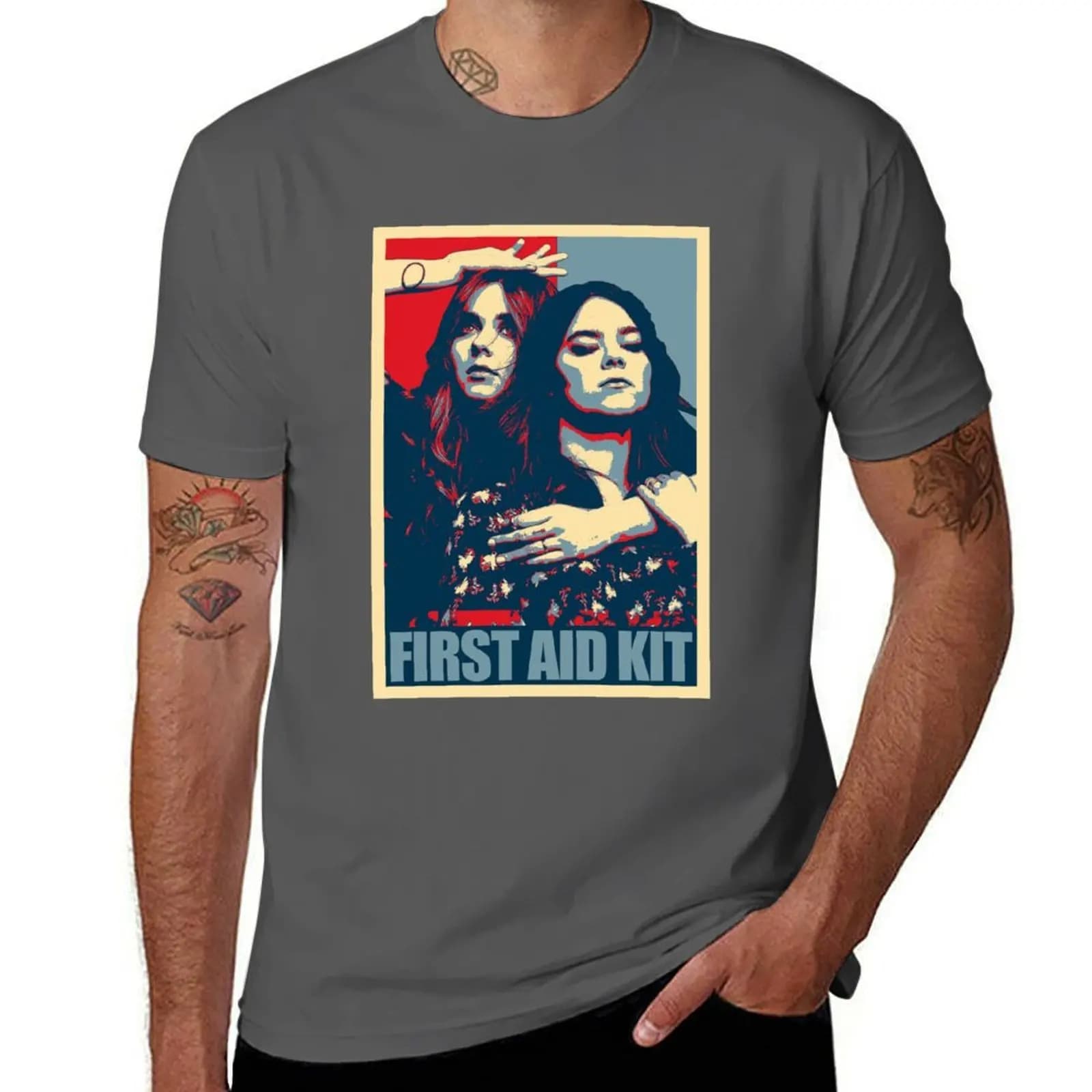 Band Kit First Aid Poster Hope T-shirt casual alla moda streetwear