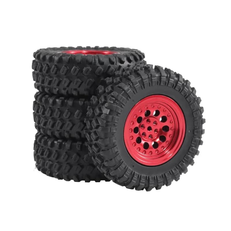 Ruote RC in Gomma MN99S da 5mm con Attacco Esagonale per MN98 MN82, WPL C24-1 B36 D12 C64 D74-1, Upgrade per Auto Fuoristrada, Pneumatici RC ad Alte Prestazioni 70mm