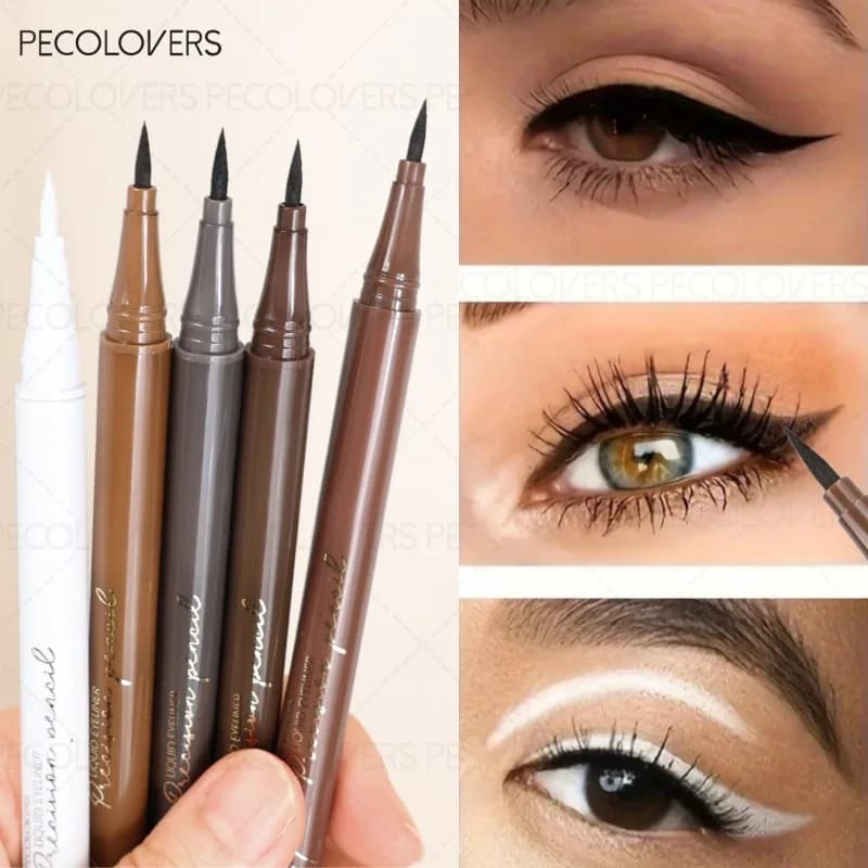 Multicolor liquid eyeliner, quick drying without makeup, waterproof and sweat resistant, durable and natural, eye cosmetics