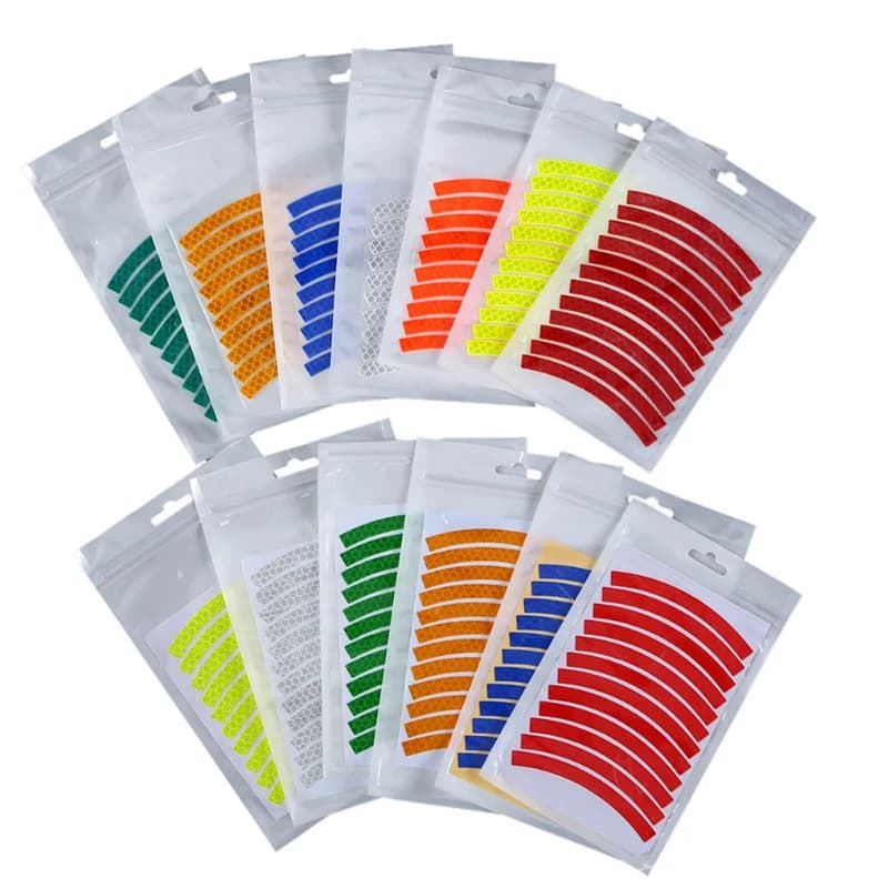 8mm * 92mm Bicycle Wall decal Reflective Tape Fluorescent MTB Bicycle Strips Bike Bicycle Helmet Bike Tracks Moto Scooter