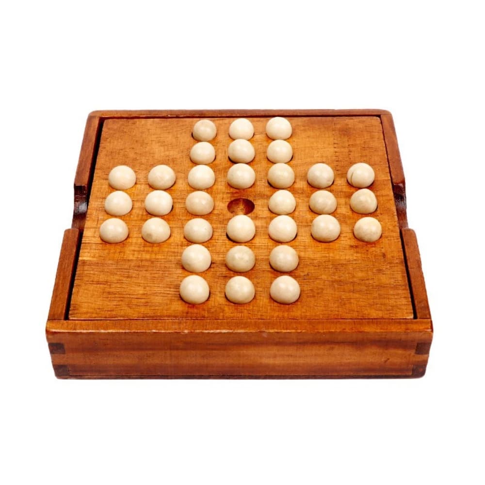 Puzzle di scacchi con diamanti indipendenti classici in legno Gioco da tavolo singolo nobile Scacchi Kong Ming Gioco per studenti della scuola primaria