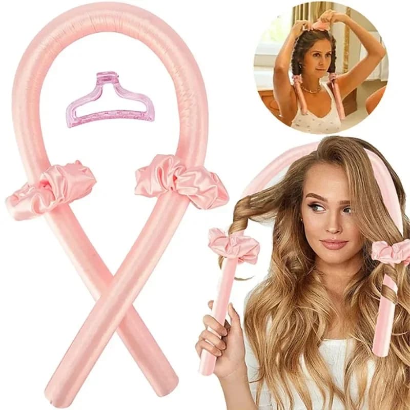 Woman Heatless Curling Rod Heatless Hair Curls Headband Make Hair Soft Shiny Hair Curler Hairdressing Tools Accessories