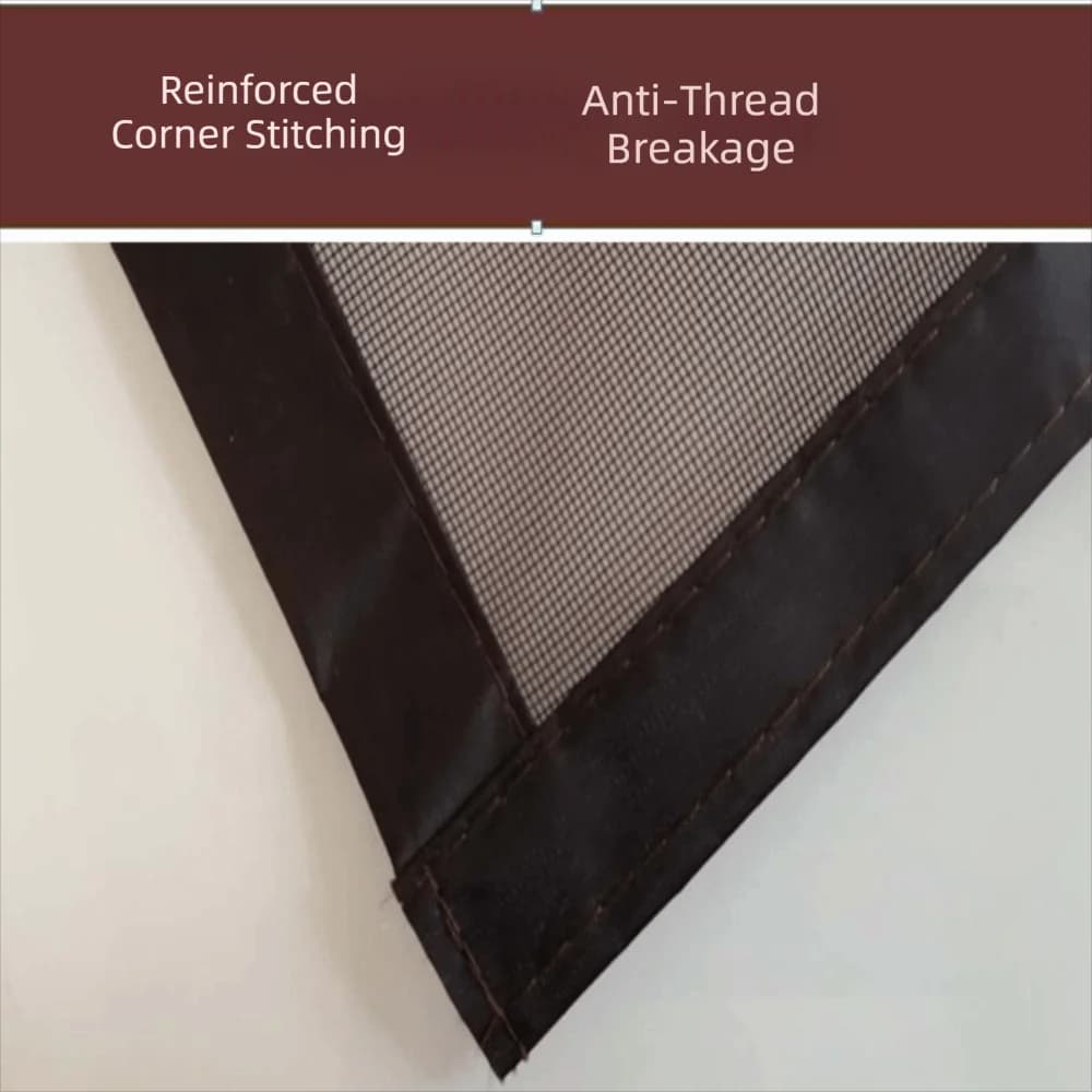 Embroidered Magnetic Screen Door Curtain No Punching Insect-proof Mosquito-proof Door Curtain Automatic Closing Well-ventilated