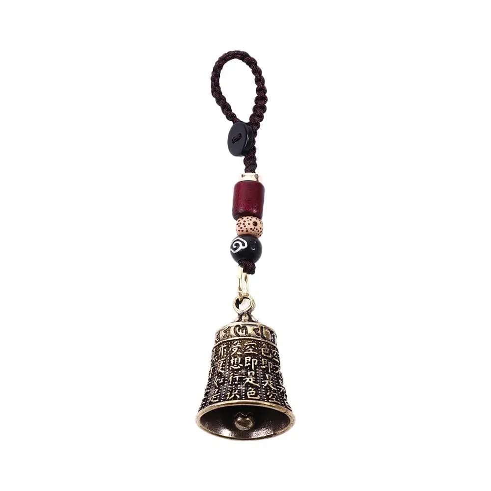 Luck Brass bell Tibetan Buddhism Lucky Rope Lanyard Pendants Interior Accessories Key Rings Car Key Chain Car Key Chain Keyfob