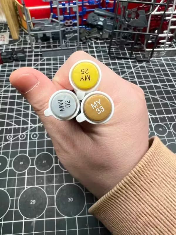 DOLOHA Doloha Acrylic Marker PEN Model Direct Liquid Soft Head Opaque Color Stackable Colors Art brush Suit 3D Printing