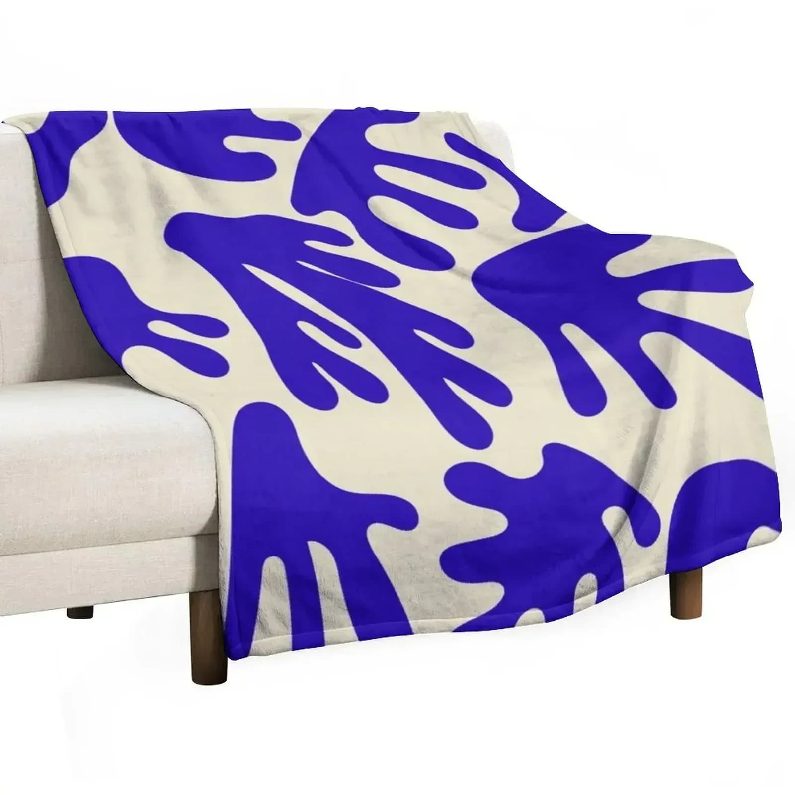 Classsic Blue Matisse Pattern Throw Blanket Luxury Cute Tourist Sleeping Bag Decoratives warm winter Blankets