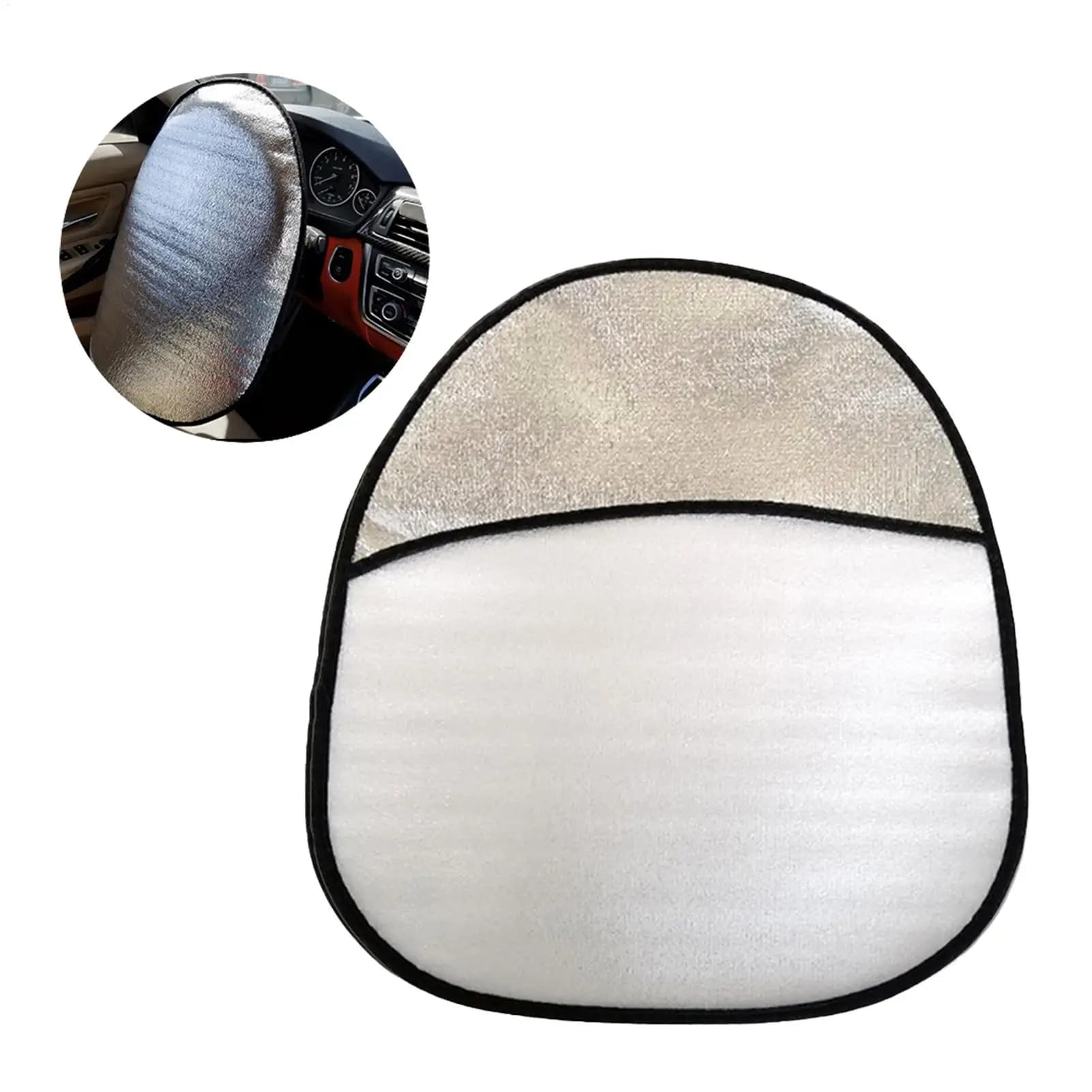 Steering Wheel Sun Protector Cover Steering Wheel Sun Heat Shield Anti Heat Aluminum Foil Steering Wheel Covers for Cars