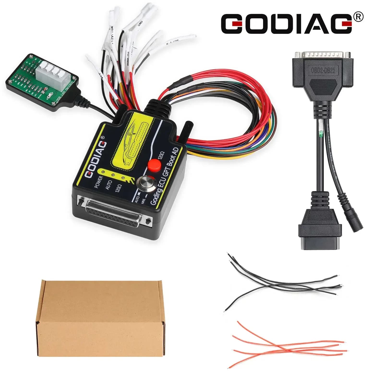 GODIAG ECU GPT Boot OBD2 ECU Diagnosis Reading and Writing Adapter works with OBD2 standard Openport GT100 J2534