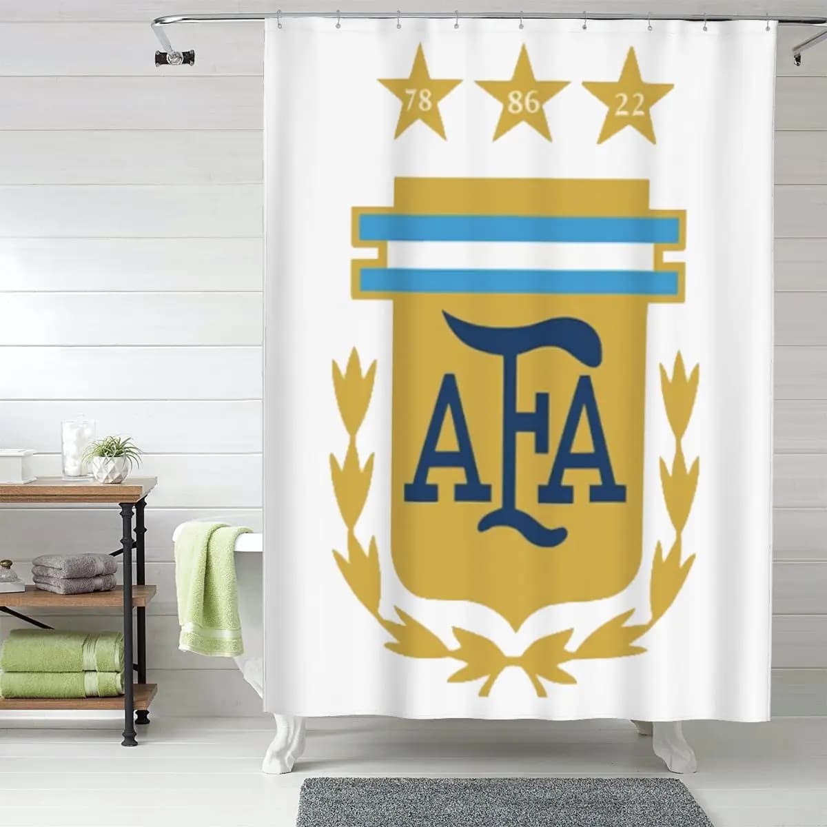 Ushuaia, Argentina Tenda da doccia per bagno in poliestere impermeabile con ganci