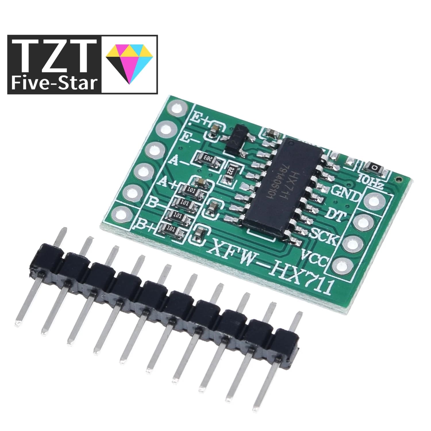 TZT 1/5PCS For Arduino Dual Channel HX711 Weighing Pressure Detection Module 24-bit Precision A/D Module