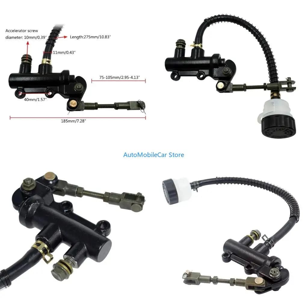 G8TE Universal Motorcycle Dirt Pit Bike Rear Foot Brake Master-Cylinder Reservoir Pump Motor for 350 YFZ350 YFZ350SP YFZ350LE