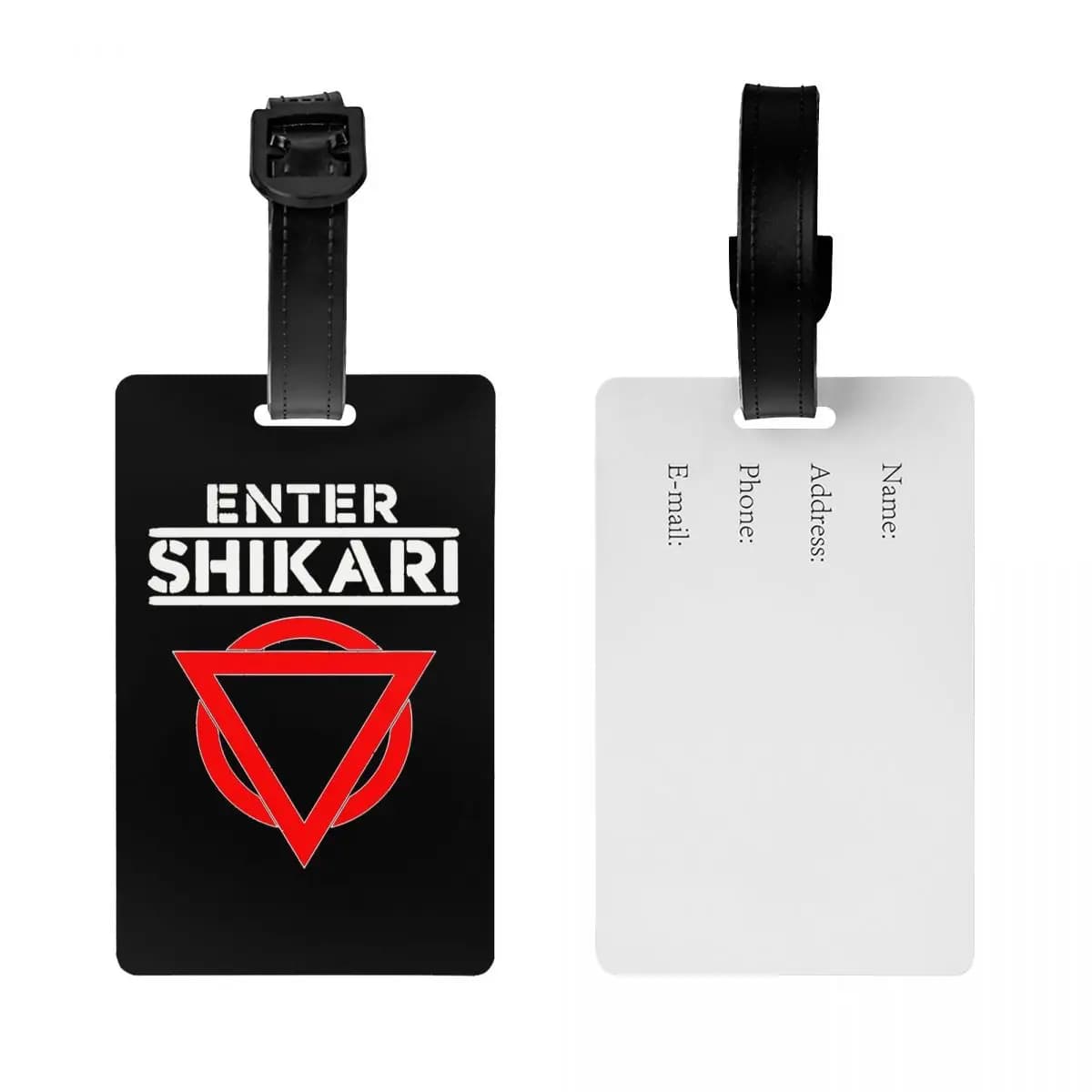 Etichette per Bagagli con Grafica della Band Rock Enter Shikari, Accessori per Valigie, Etichetta per Bagaglio da Viaggio, Porta Etichetta con Nome e Indirizzo