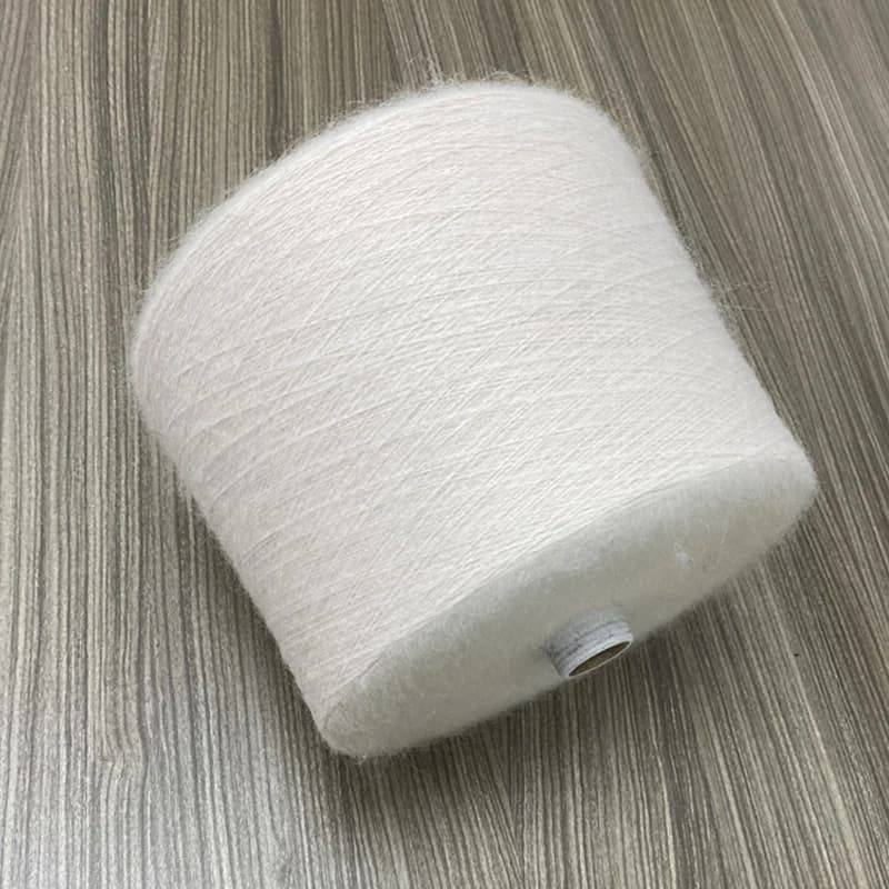 Filato di Lana Mohair Bianco Morbido e Fine da 500g per Lavorazione a Maglia, Uncinetto, Cucito e Tessitura - Filo Sottile Organico per Neonati