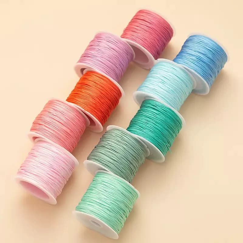 40m/Roll 0.8m Nylon Thread Cord String for Jewelry Making Handmade Woven Rope Jade Thread Bracelet Necklace Handmade Craft