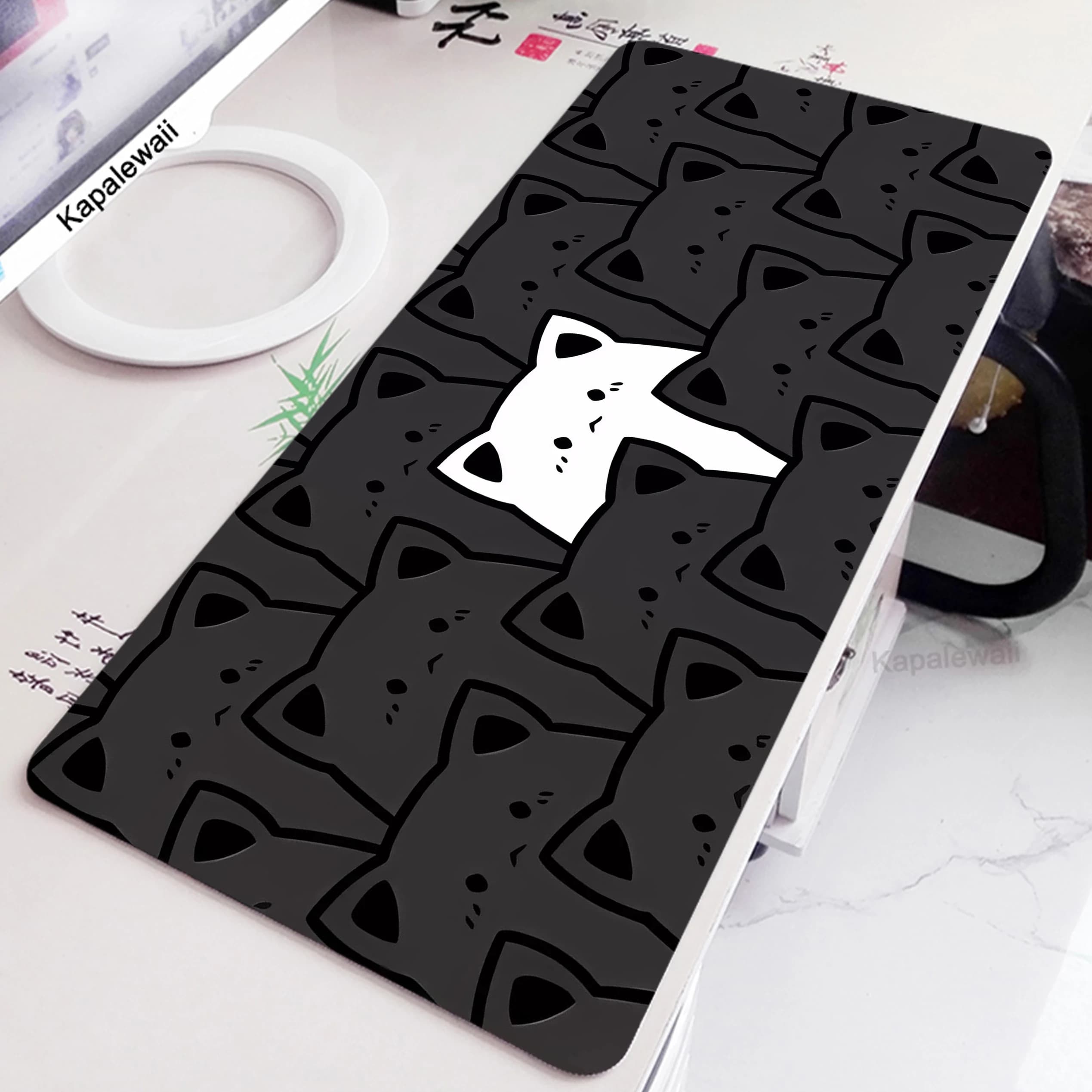 Kawaii Mousepad Gaming Mause Pad Cute Cat Table Carpet Gamer XXL 1000x500mm tappetini per mouse tappetini per tastiera Home Office Desk Mat