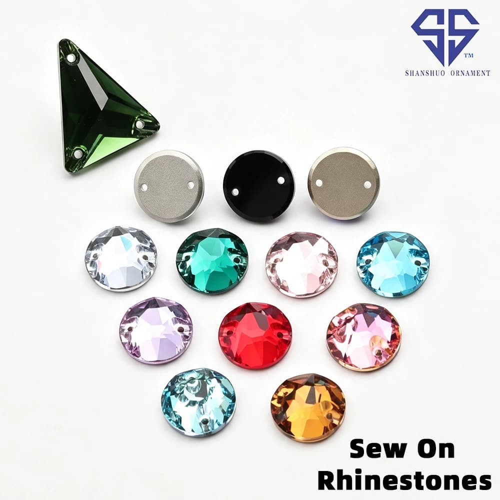 SS Xirius Multicolor Sew On Rhinestones Strass Glitter Crystal DIY Sewing Supplies Charms For Bags Shoes Dress Craft