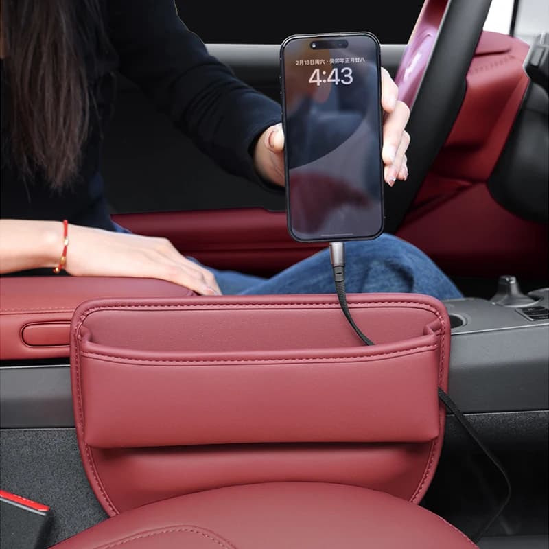 For Volvo V40 P1 2012 ~ 2019 Car Seat Gap Filler Storage box to hold phones, keys, wallet, cards, accessories for diving organizer bags