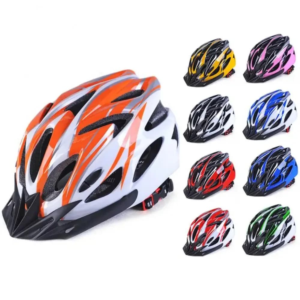 Casco da ciclismo Comfort Fodera Leggero Hollow Uomo Donna Sicurezza di guida regolabile Protezione per la testa Attrezzatura per casco da bici MTB