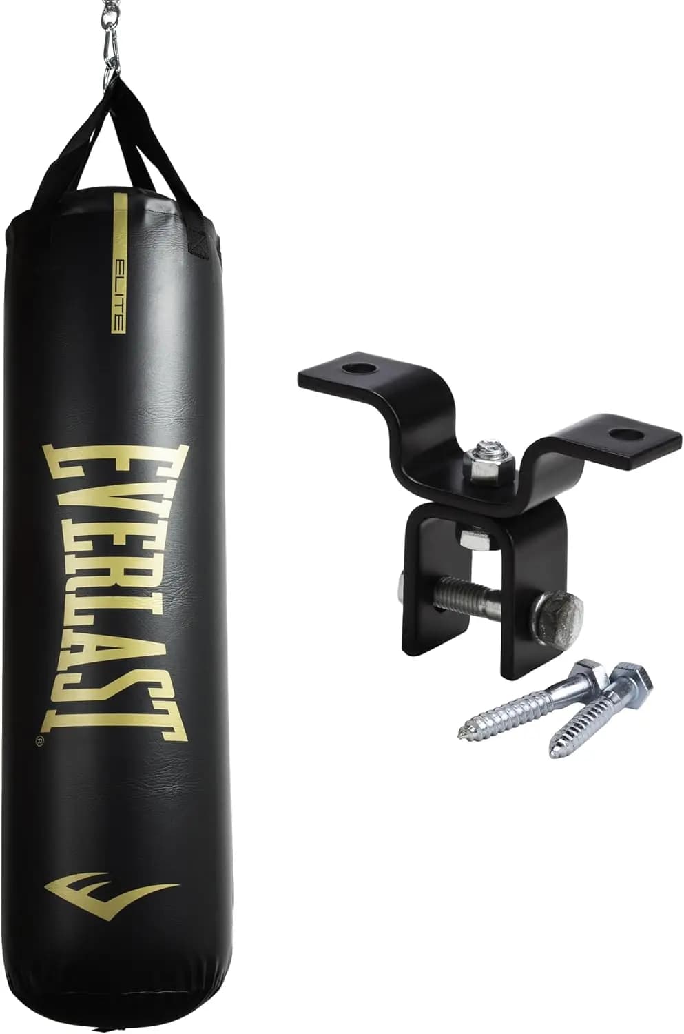 Elite Punching Bag – Hanging Heavy Bag for Adults with Dual Strap System | Durable Boxing Bag for Boxing, MMA, Muay Thai, Home G