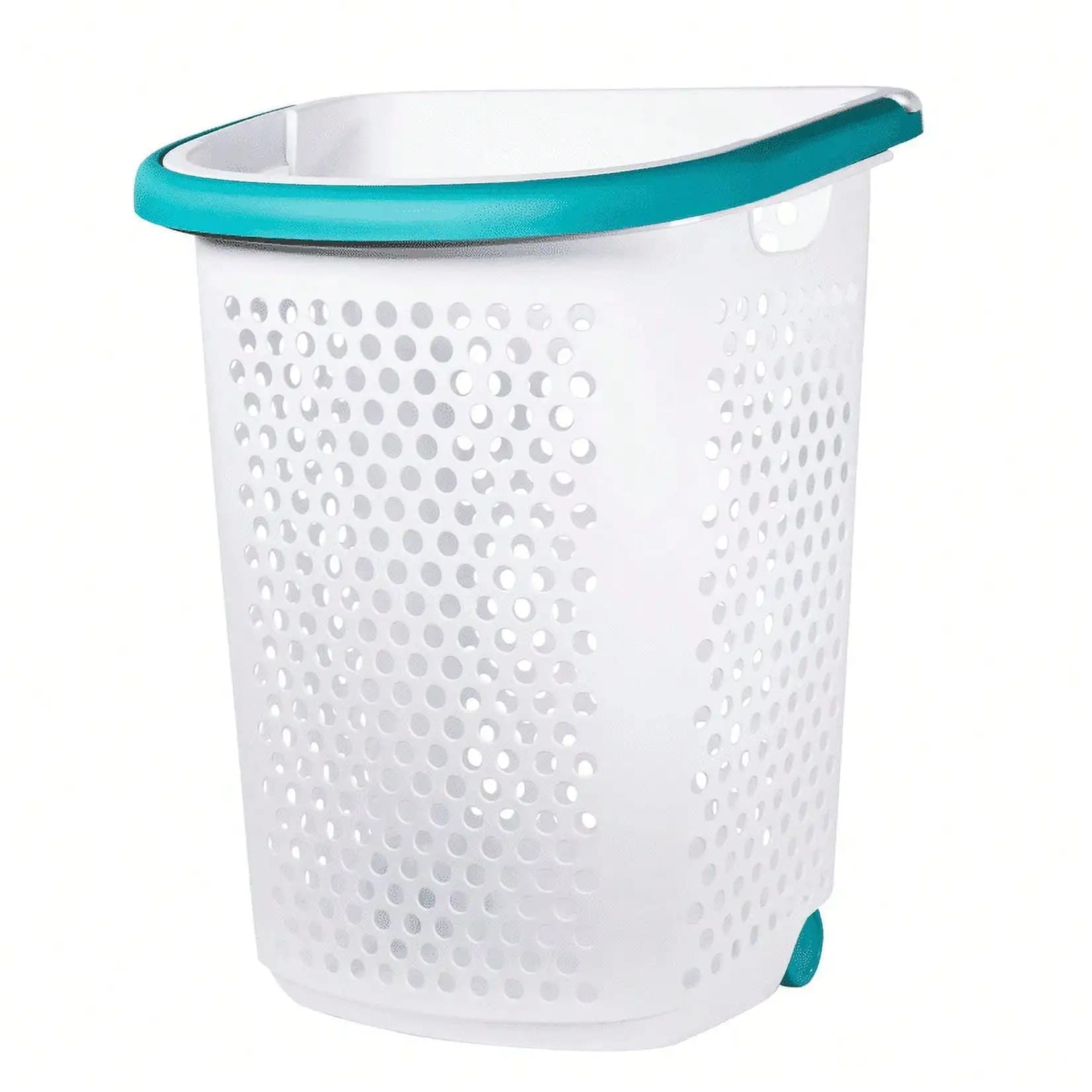 Cesto portabiancheria con manico pop-up, organizer per cesto porta abiti in plastica resistente per riporre il bagno della camera da letto di casa