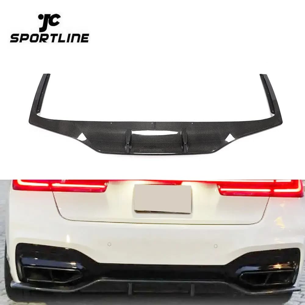 M-SPORT Carbon Rear Diffuser for BMW 7 G11 Series, Spoiler for bumpers 2019 2020
