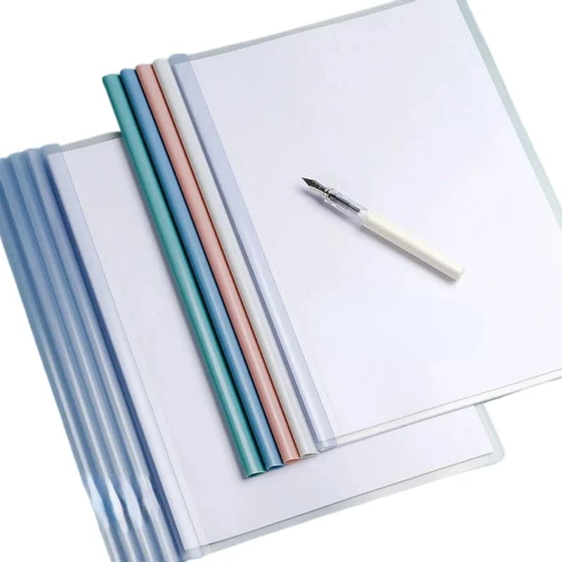 10 pezzi/set File ad arco a leva con barre scorrevoli 70 fogli cartella File copertina File Organizer per documenti raccoglitore per carta formato A4