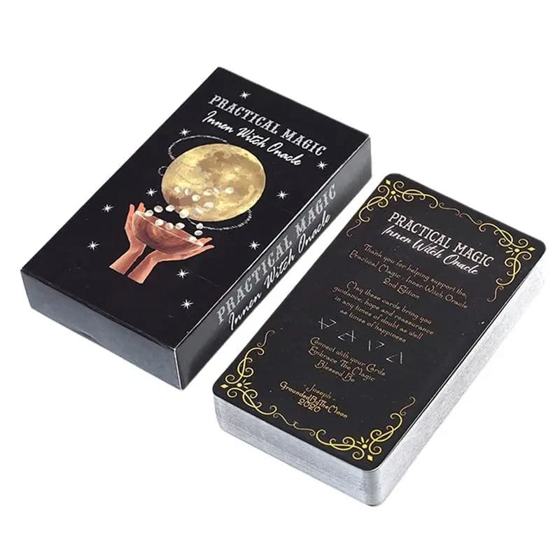 Magic Oracle tarocchi carte versione inglese Oracle Deck giochi da tavolo previsioni Playmat Oraculos misterioso Fate giochi da tavolo
