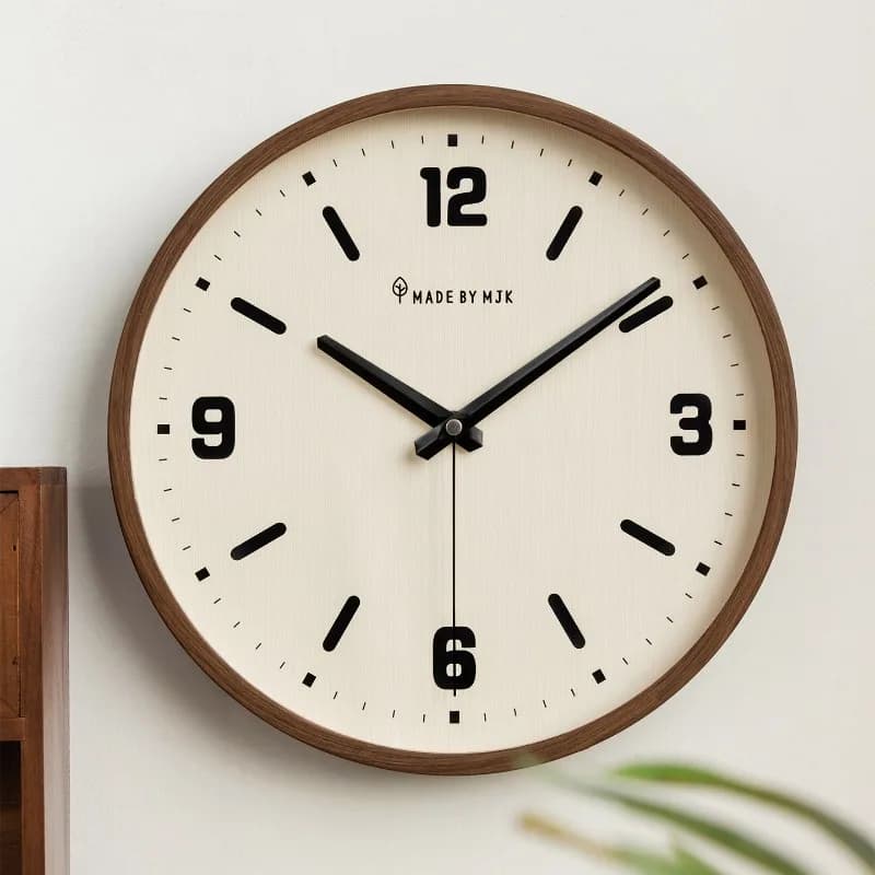 MJK orologio da parete soggiorno 2025 nuova casa orologio al quarzo appeso a parete silenzioso semplice orologio da parete
