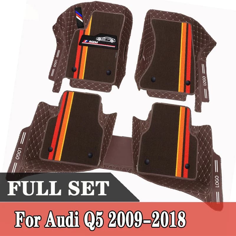Car Floor Mats For Audi Q5 2018-2009 Auto Interior Accessories Carpets Custom Waterproof Leather Rugs