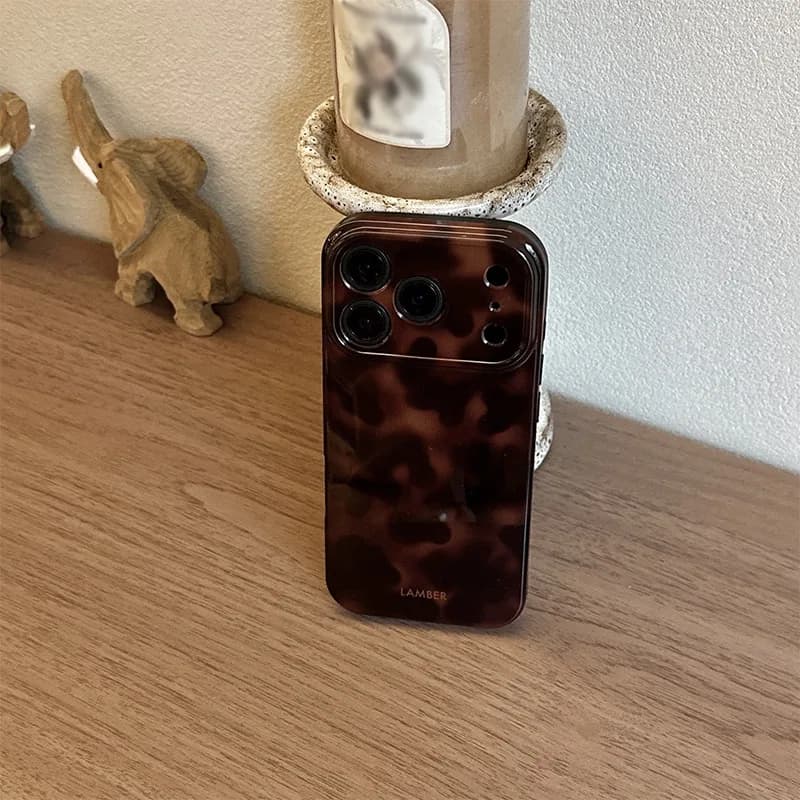 Vintage Leopard Phone Case for Samsung Galaxy S20 S21 S22 S23 S24 S25 FE Plus Note20 Ultra 4G 5G Glossy Film Hard PC Cover