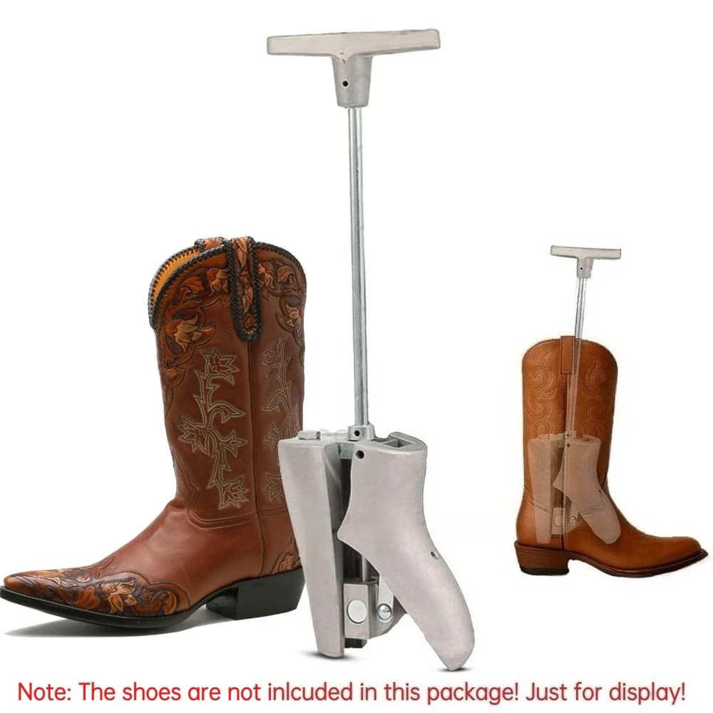 Barella per collo del piede e vamp per stivali in alluminio pressofuso da 1 pezzo per lavori di escursionismo da cowboy occidentale e stivali da equitazione Espansore per scarpe pesanti