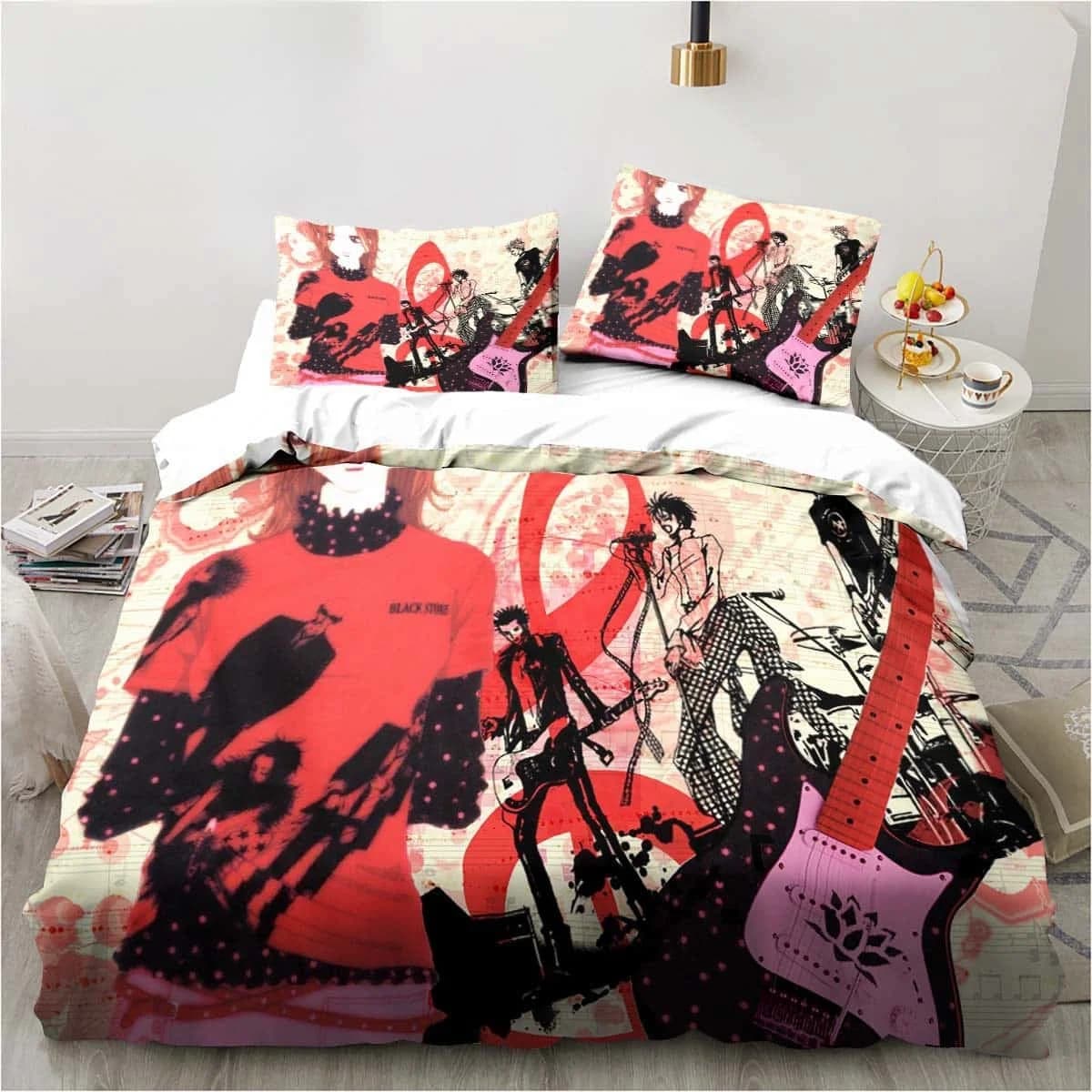 Cartoni animati con stampa 3D Pietra nera NANA Manga Set biancheria da letto Singolo Twin Completo Queen King Size Set copripiumino per camera da letto per bambini adulti