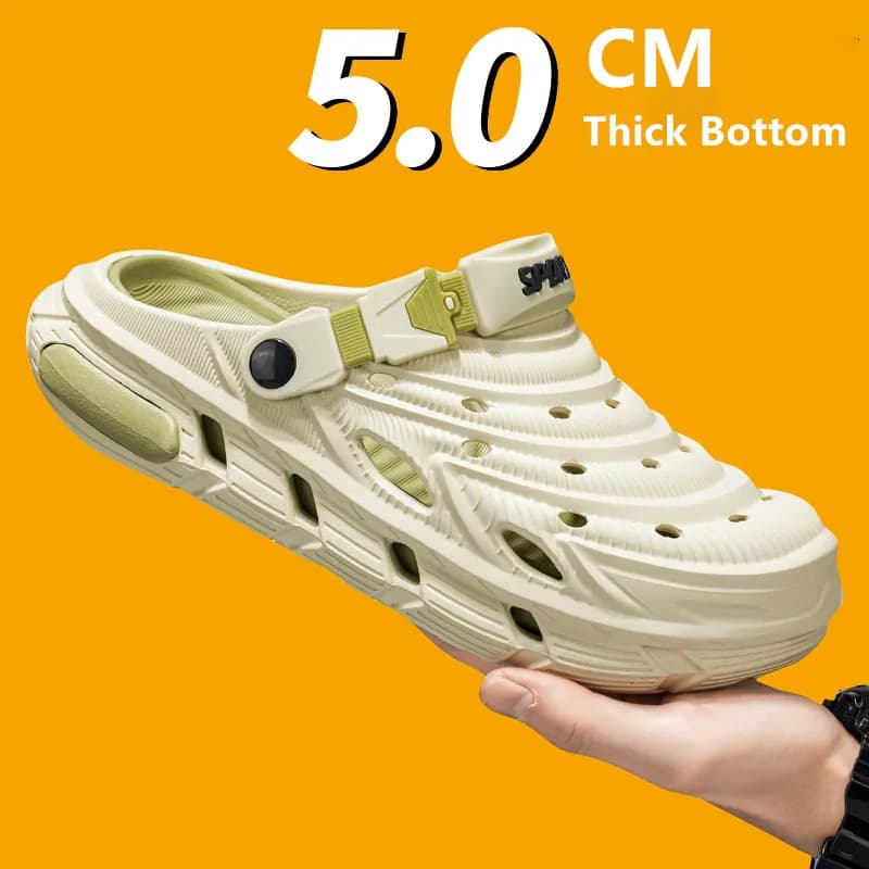 New Men's Sandals 2026 with EVA Soft Sole, Unisex Summer Garden Shoes, Non-slip Shoes for Interior and Outer, Men's Beach Shoes