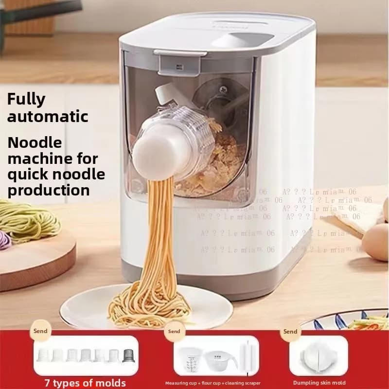 Electric Noodle Maker Machine Home Small Multifunctional Dough Press Kneader Fully Automatic Dumpling Wrapper Ramen Pasta