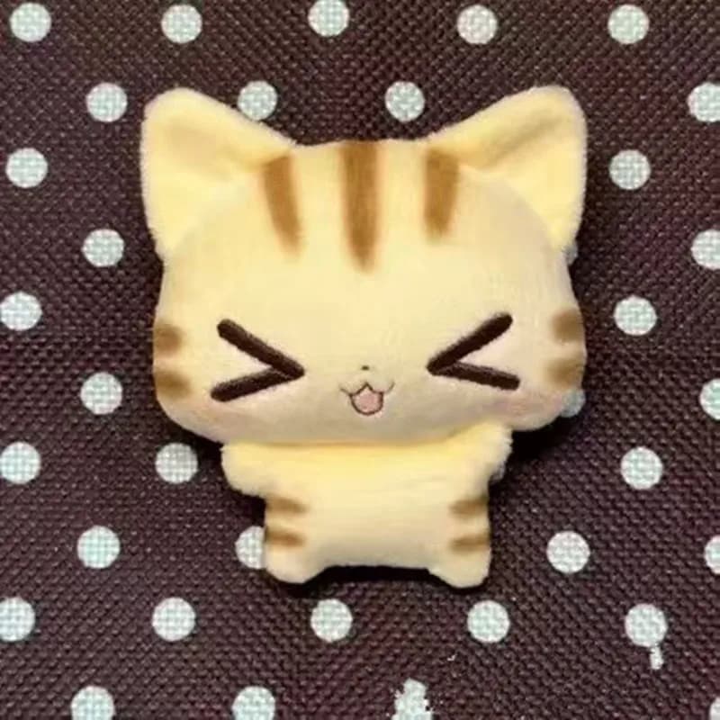 Cute Cartoon Retro Kitten Keychain, Super Adorable Plush Cat Doll Pendant, Mini Figurine Accessory