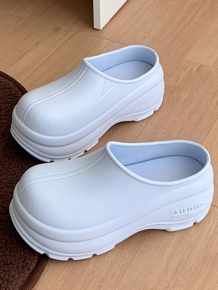 Ciabatte Slip-On da Donna Estive Casual Antiscivolo Sandali Bassi Stile Coreano in EVA Scarpe da Casa Comode e Leggere