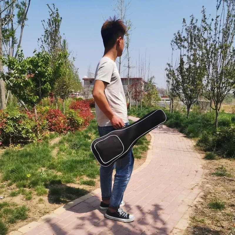 Zaino a spalla singola per ukulele 21 23 Borsa per pianoforte a doppia spalla in cotone spesso per ukulele da 26 pollici