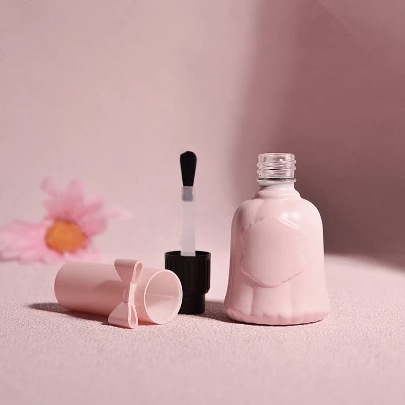 Flacone per Smalto da 12ml, Bottiglia in Vetro per Cosmetici, Contenitore per Olio per Unghie, Confezione per Prodotti di Bellezza