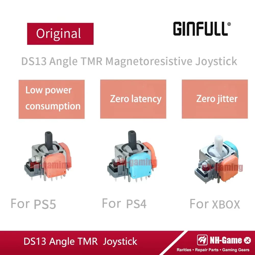10/30PCS 2nd Generation TMR Electromagnetic Joystick DS13 MAX 3D Analog Stick Rocker for PS5 for PS4 Xbox for Gamepad Controller