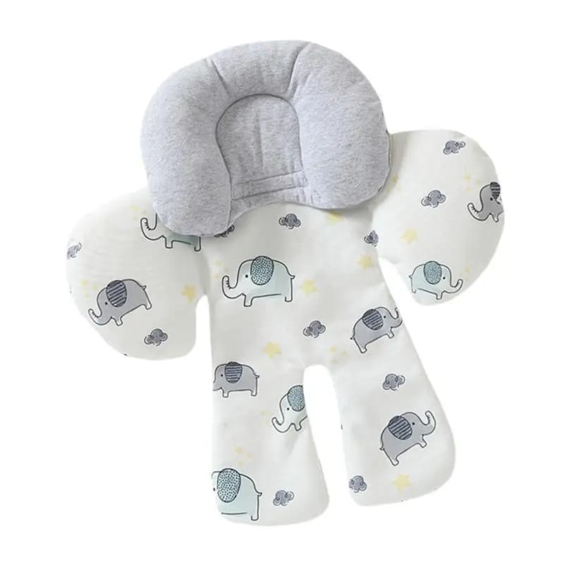 Supporto per la testa del seggiolino auto Cuscino per inserto per seggiolino auto per bambini Fodera ergonomica per seggiolino auto per passeggino Comfort Viaggi su strada lunghi Gite in famiglia