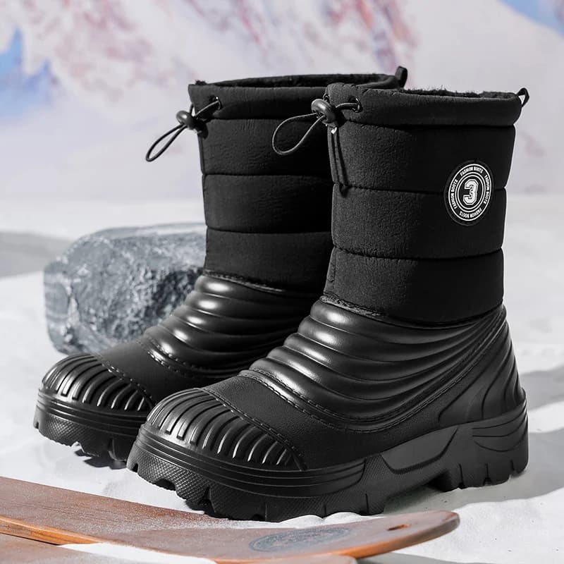 Stivali da neve invernali da uomo nuovi morbidi caldi casual comodi moda versatili leggeri resistenti all'usura comodi stivali da lavoro all'aperto