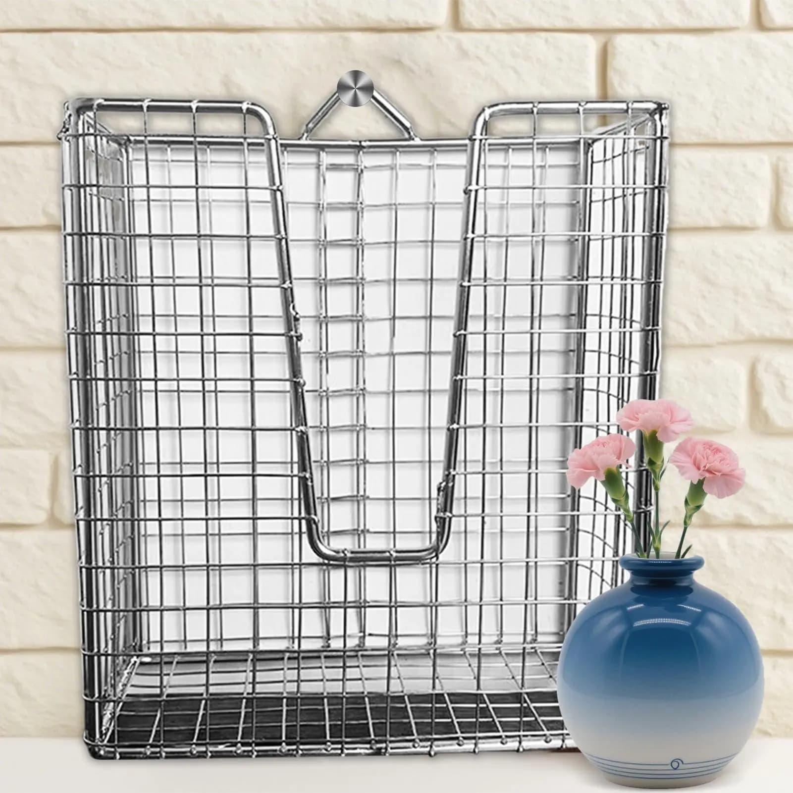 Staghorn Fern Mounting Kit stainless steel wall-mounted planter basket vertical hanging staghorn fern planter bracket