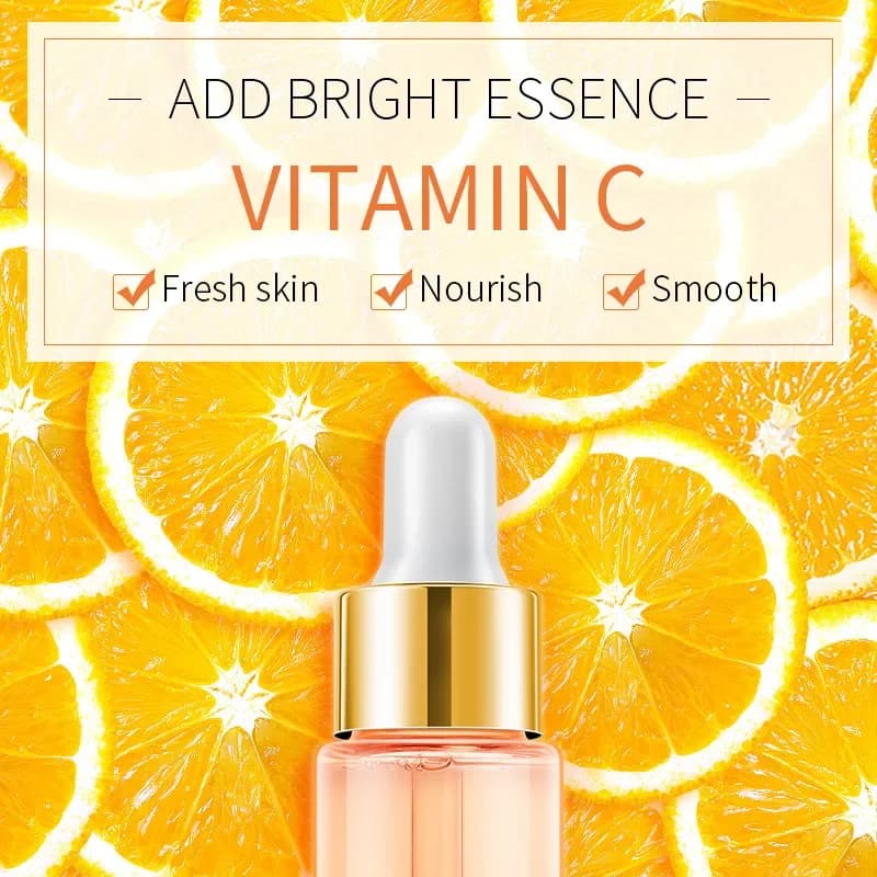 LAIKOU Essenza Viso alla Vitamina C 17ml, Acido Ialuronico Illuminante e Idratante, Prodotto Coreano per la Cura della Pelle