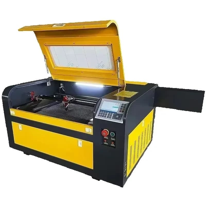 Macchina per incisione laser CO2 Sihao 50/60W, incisore laser 40*60cm RUIDA/M2 per legno, pelle, acrilico, con raffreddamento ad acqua.
